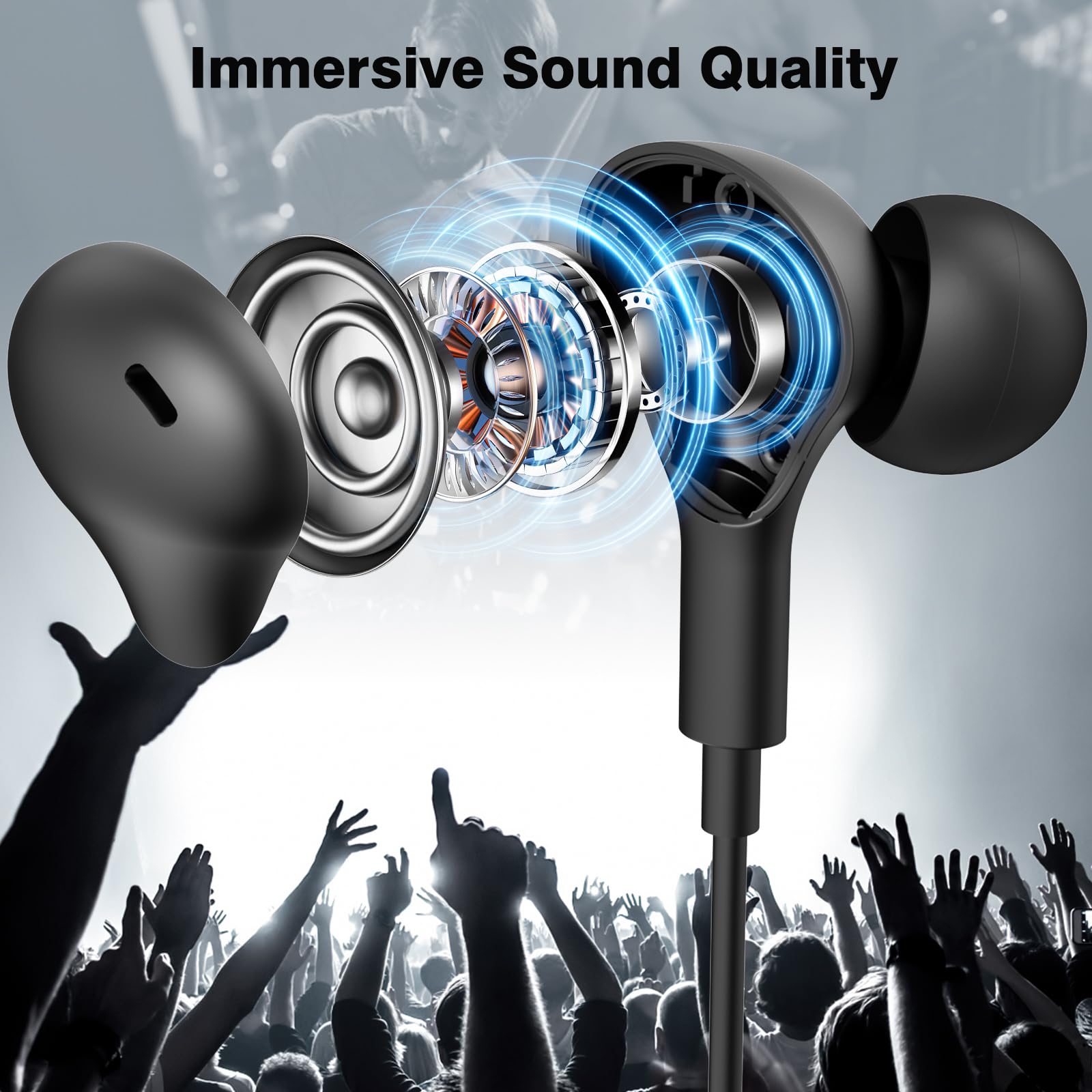 USB C Headphone for Samsung Ga - Type C Wired Earphones With Mic recension och pris